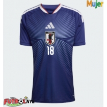 Camiseta Japón Ayase Ueda #18 Primera Equipación para mujer Mundial 2026 manga corta